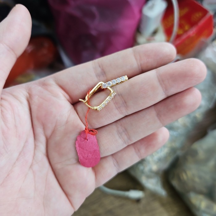 ANTING JEPIT WANITA MATA EMAS ASLI KADAR 70% 700