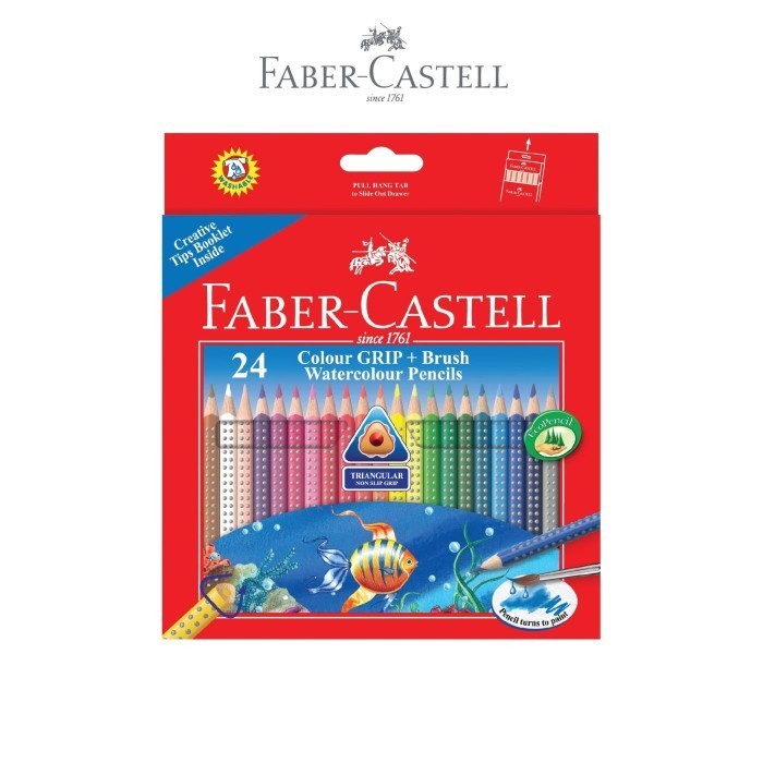 

Diskon Faber-Castell Colour Grip Watercolour Pencils 24L Murah