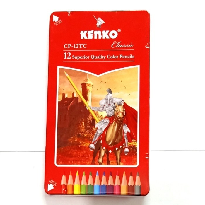 

Promo Pencil Warna Kenko Classic 12Long Tin Case (Casing Besi) Limited