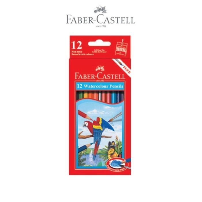 

Unik Faber Castell 12 Watercolour Pencils / Pensil Warna Murah