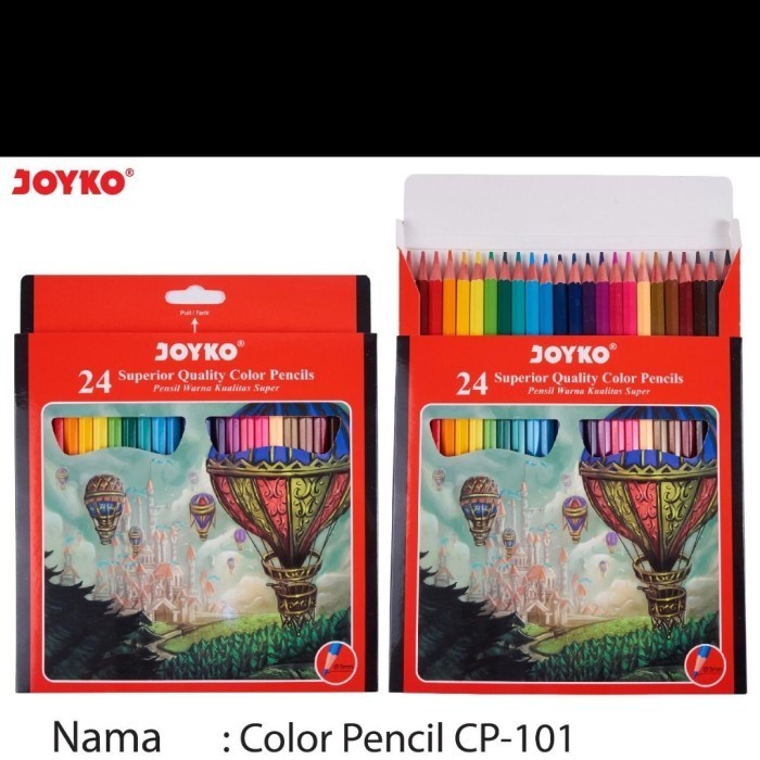 

Terlaris Pensil Warna Kayu Joyko (Cp-101) Set 24Warna Hemat