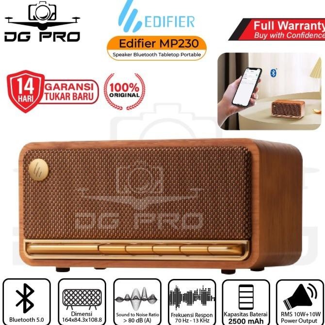 Speaker Bluetooth Edifier Mp230 Tabletop Aktif Portable Resmi Revvian232