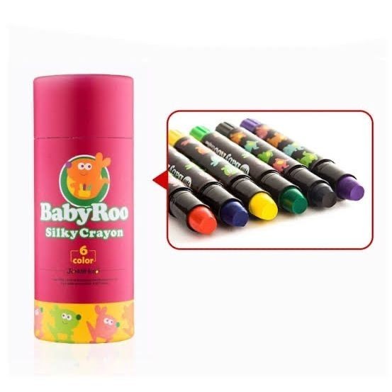 

Buruan Original Joan Miro Babyroo Silky Crayon 6 Colors Face Painting Krayon Terlaris