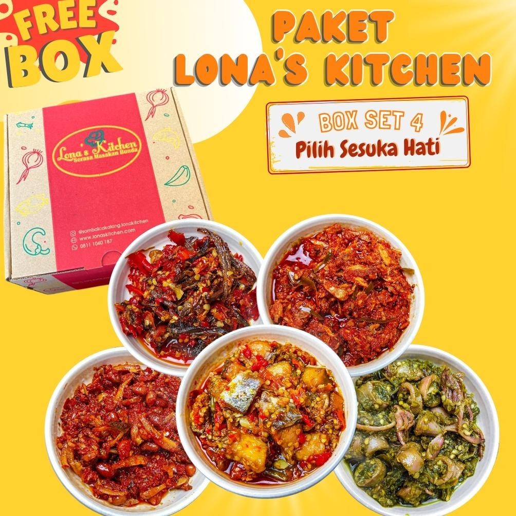 

SALE PRODUK Paket set 4 varian Sambal Pilih Sesuka Hati TERLARIS
