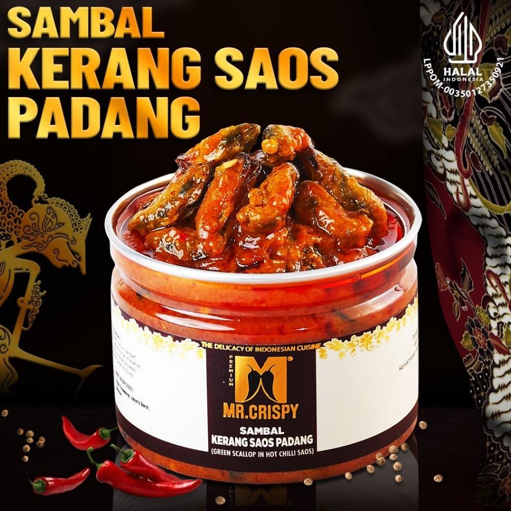 

SALE PRODUK Sambal Kerang Saos Padang/Sambel Mr. Crispy TERLARIS