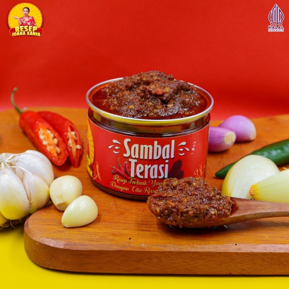 

SALE PRODUK Sambal Terasi 200g ResepJoanaKania RSJ / Makan Sambel Pedes Praktis Instant Halal TERLARIS