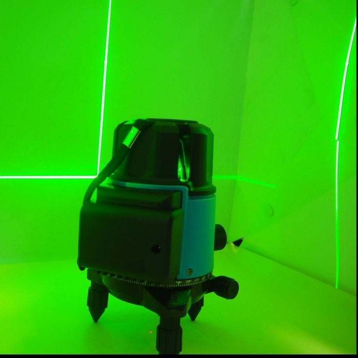 Laser Level 5 Line 6 Point Leveling Laser 5 Garis Sinar Hijau