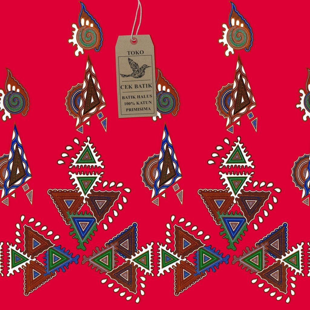 Kain Batik - Motif Siput Unik Warna (Pink Fanta)
