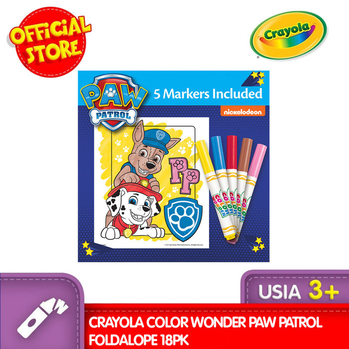 

Hemat Crayola Color Wonder Paw Patrol Foldalope 18Pk Limited