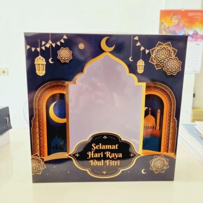 Box Kue Lebaran Kotak Bolu Lapis Legit Packaging Hampers Ukuran 21X21 099