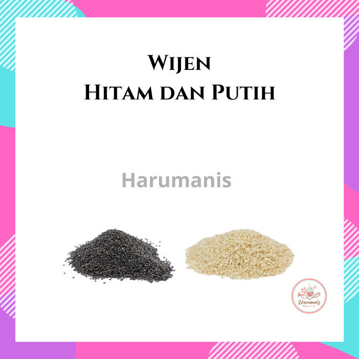 

Produk Terbaik] Wijen putih wijen hitam raw mentah 100gr