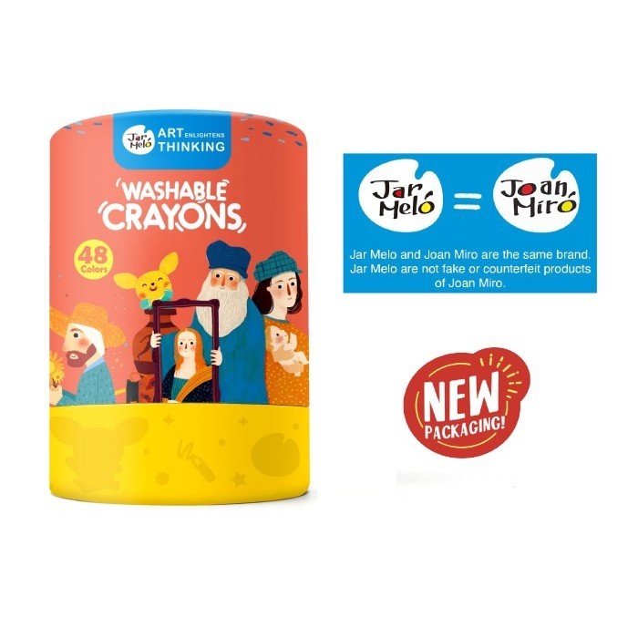 

Gilaa!!! Joan Miro Washable Crayon 48 Color Krayon Anak Promo