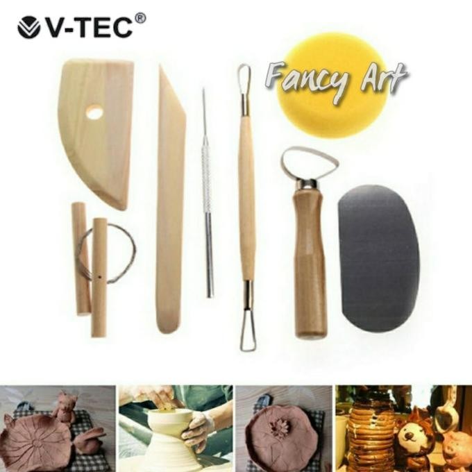 

Clay Pottery Sculpting Modelling Crafting Tools / Alat Ukir Cukil | Opheliazulaikastore