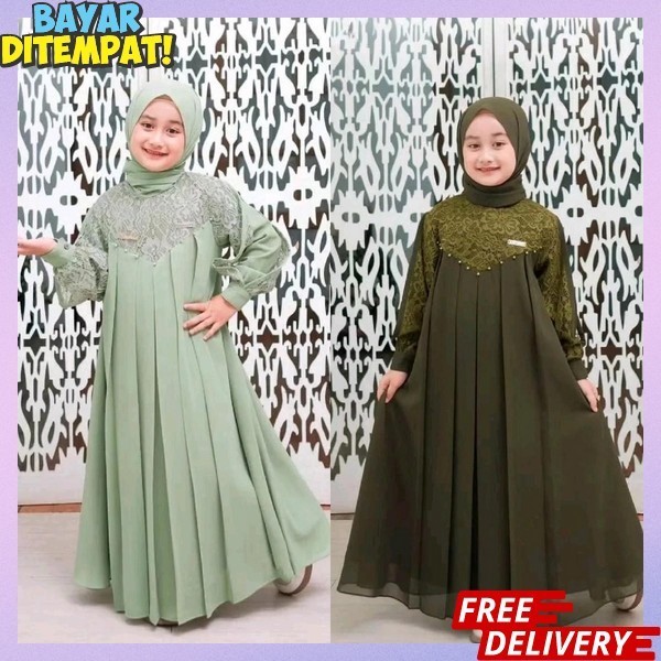 Ghames Anaj Remaja Gamis Cewek Anakk Gamos Anak Terbaru2024 Model Terbaru Gamus Ana Perempuan Umur 1