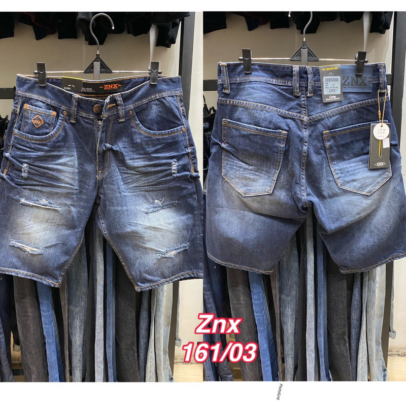 PREMIUM DRILL celana pendek jeans ZNX pria