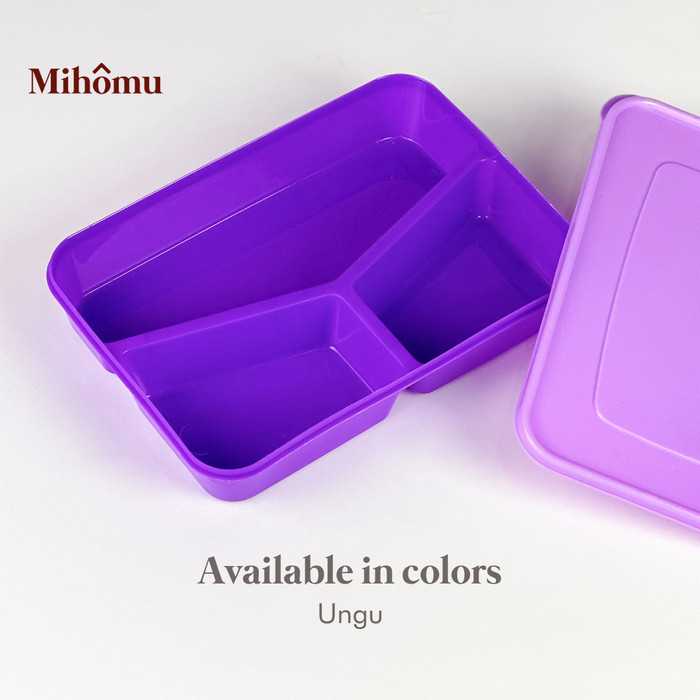 ><><><] KOTAK BEKAL MAKAN BENTO BERSEKAT 3/LUNCH BOX PLASTIK MURAH