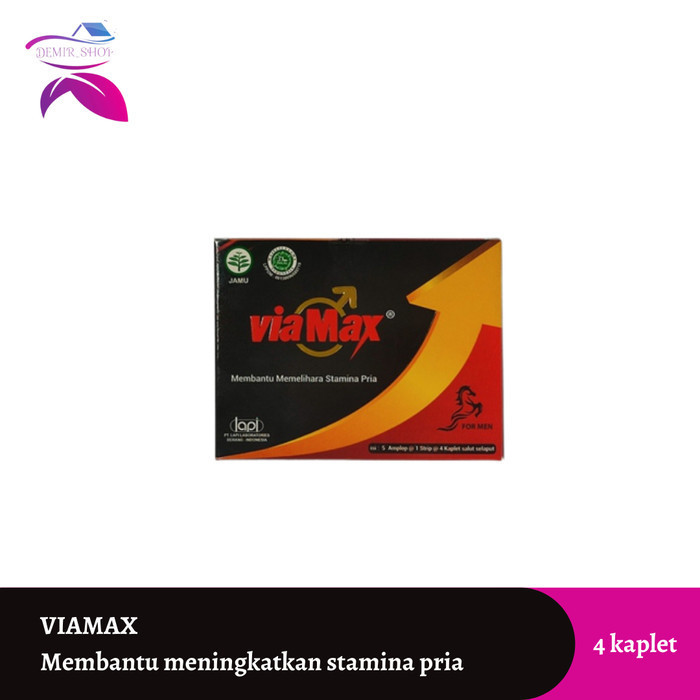 Terlaris Viamax Strip 4 Kaplet / Membantu Memelihara Stamina Pria SALE