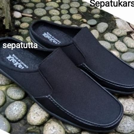 sepatu sandal selop pria kulit bustong sandal casual