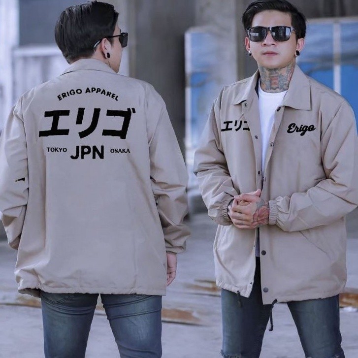 [EXCLUSIVE] NEW ARRIVALS Promo - Erigo Coach Jacket Fujinkai Japan Cream // Jaket Coach Erigo//