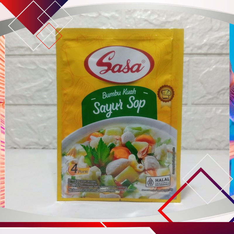 

Sasa Bumbu Kuah Sayur Sop 20gr .