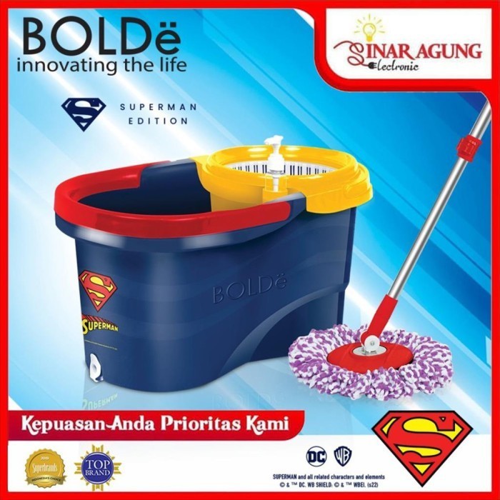 Best Bolde Super Mop Superman Edition - 100% Ori Gratis Ongkir