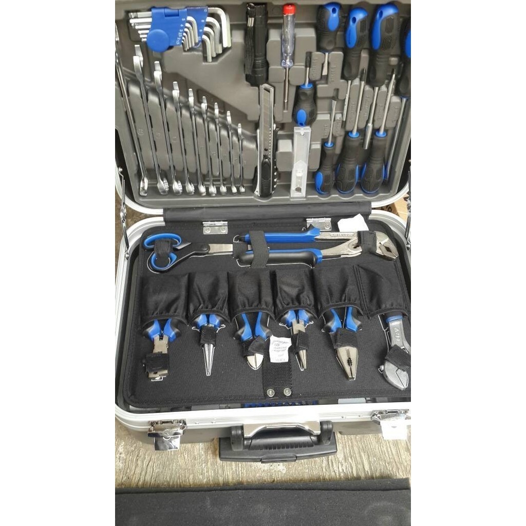 SANDS TOOL KIT PREMIUM QUALITY 132 PCS WITH ABS TROLLEY BOX