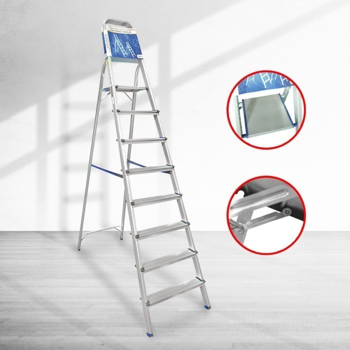 KENMASTER TANGGA 8 STEP HOUSEHOLD LADDER KM-108 LADDER