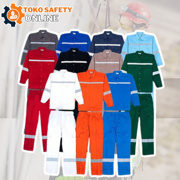 WEARPACK SAFETY / BAJU CELANA SAFETY / SETELAN BAJU SAFETY PROYEK IMJ