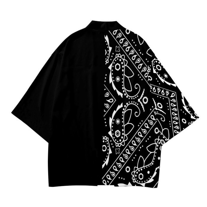 Kimono Pria Wanita-Cardigan Print-Batik Abstrak