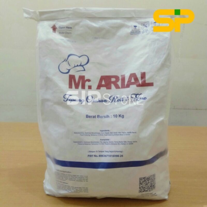 

MR. ARIAL Tepung Olahan Roti & Kue / Susu Bubuk / Tepung Prex / lk Repl 10kg