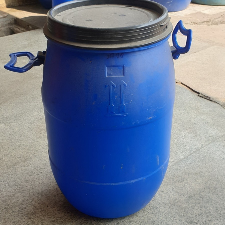 Tong Plastik 30 Liter Baru - Tong30 Kg+Clamp