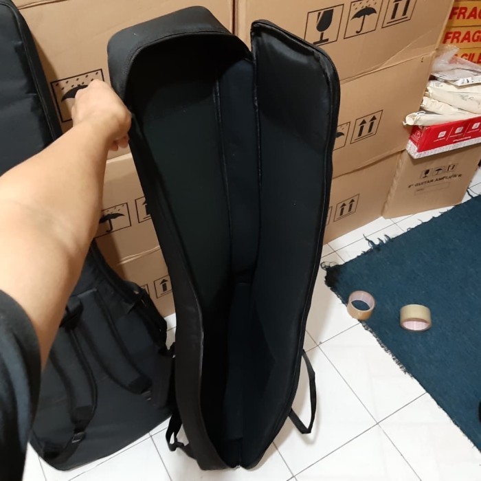 Gigbag/Semi Gigbag/Softcase Gitar Bass Tebal Merk Dame