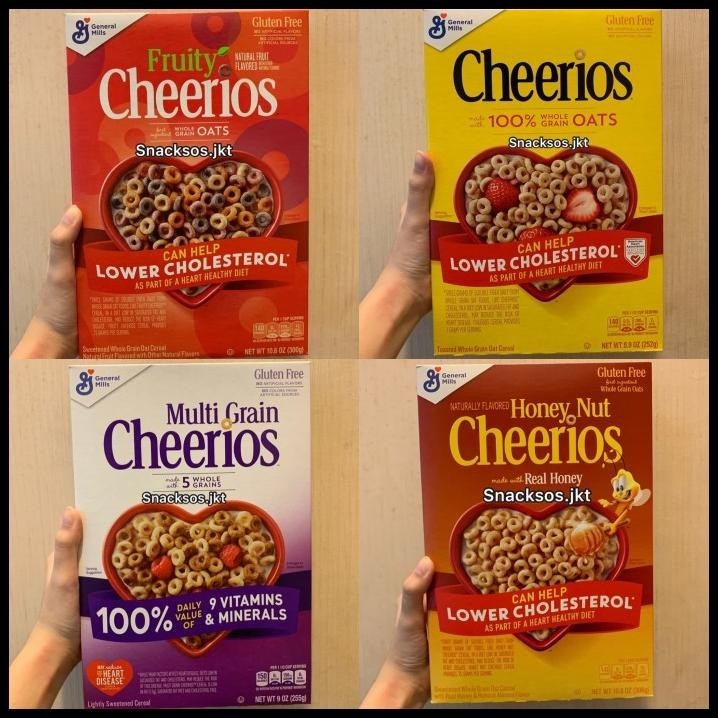

[Box] Cheerios Honey Nut / Fruity / Original Oats / Multi Grain Cereal