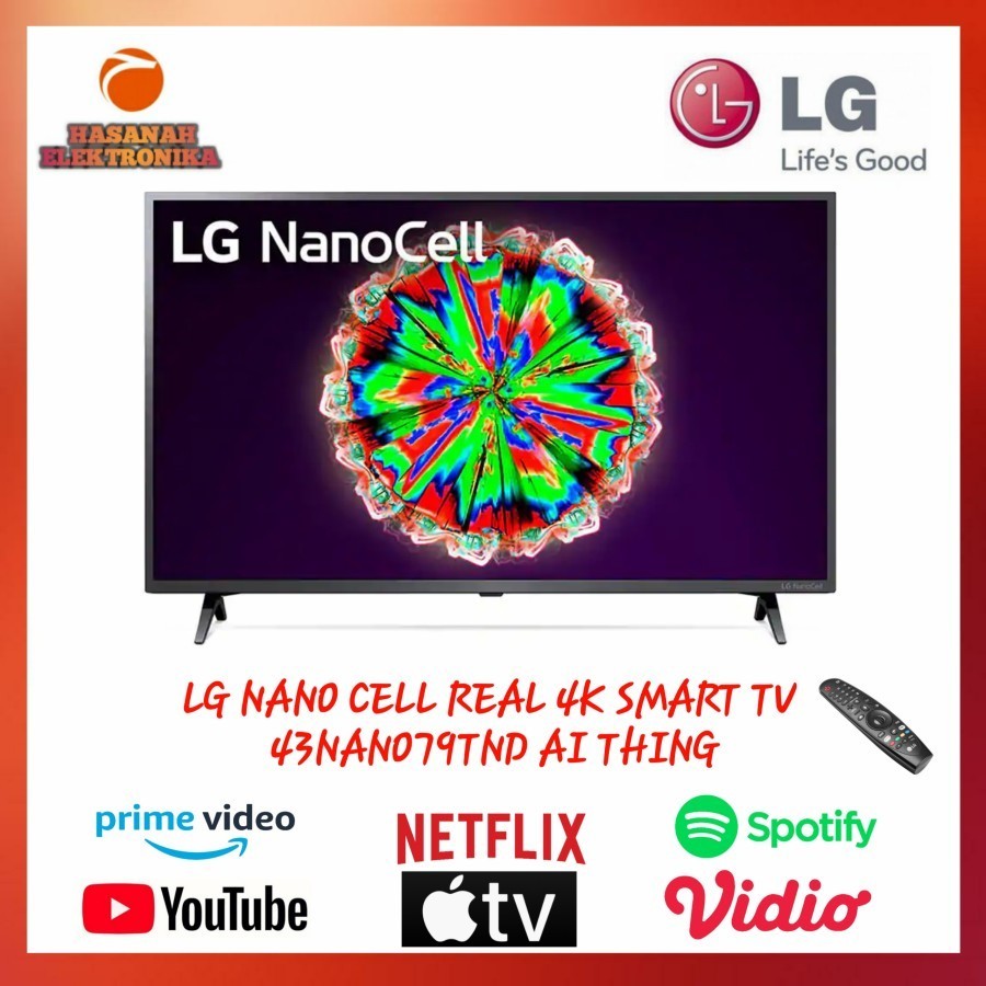 LG NANOCELL REAL 4K 43 INCH 43NANO79TND SMART TV WEB OS THING AI