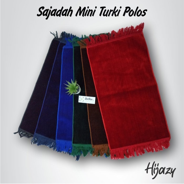 Murah Sajadah Kecil Polos Tebal / Sajadah Mini / Sajadah Muka Sajadah Anak - Maroon Terbaru Premium 