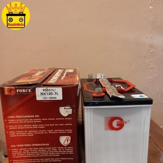 Aki Mobil Hyundai New Santa Fe Nx120-7L95D31L 12V 100Ah G Force Tariagathastuffs