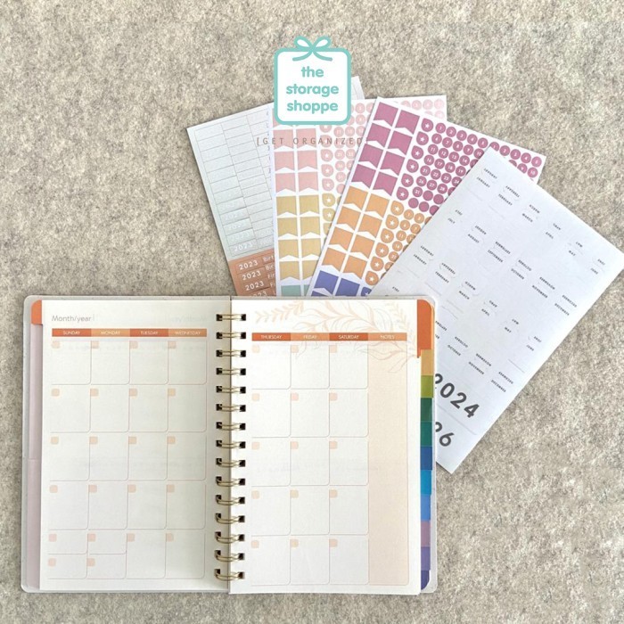 

BARANG TERLARIS Undated Planner Agenda Journal Monthly Weekly New