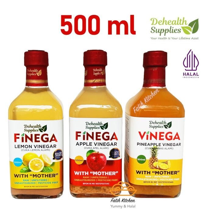 

BR Finega 500 ml (Botol Kaca) Vinega Cuka Apel / Nanas / Lemon