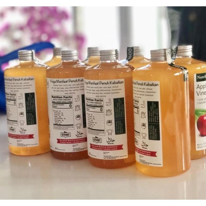 

BR Apple Cider Vinegar / Cuka Apel Organik form Nutrifarm 500 ml