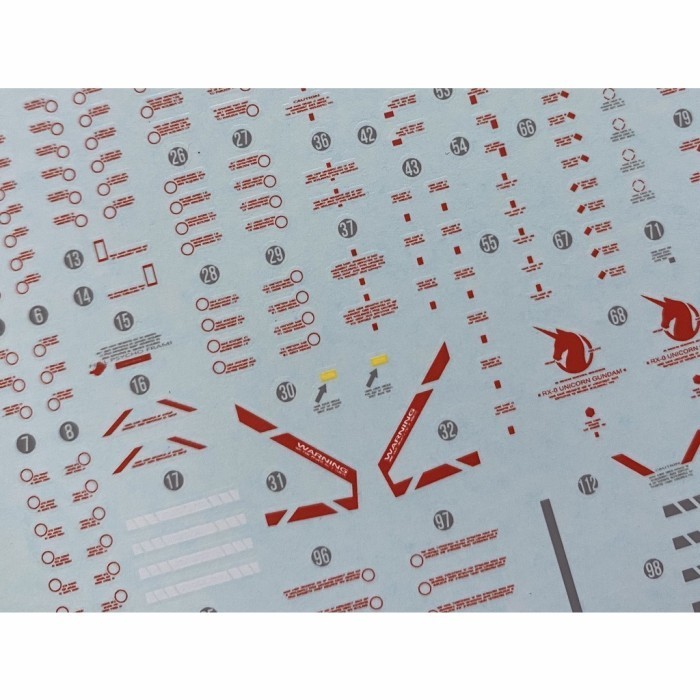 MUST HAVE MG FULL ARMOR UNICORN GUNDAM VER. KA WATER DECAL FLAMING SNOW STUDIO TERBARU