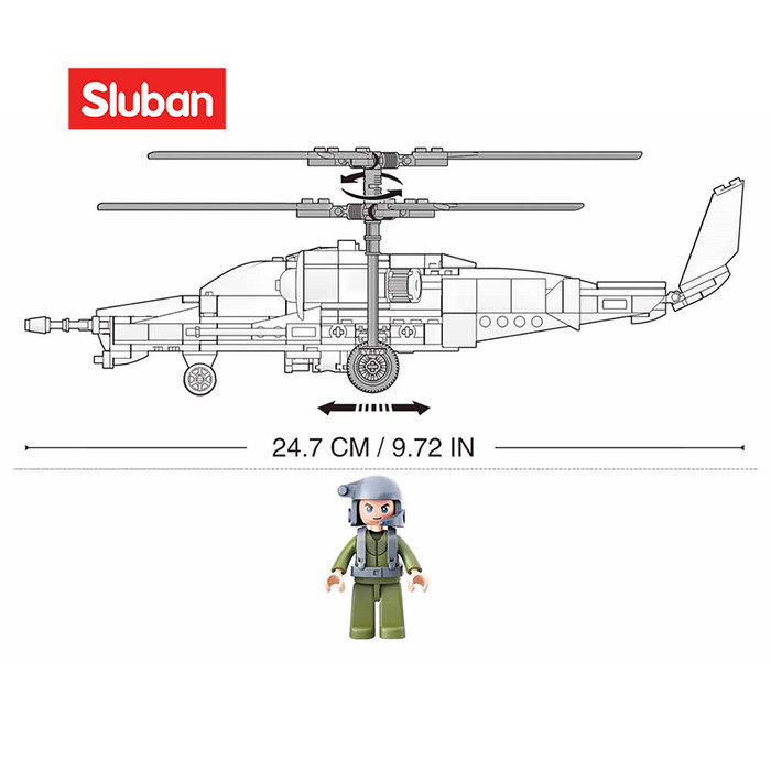 MUST HAVE MAINAN BRICK LEGO SLUBAN HELIKOPTER PERANG BLACK HAWK M38 B0752 TERBARU