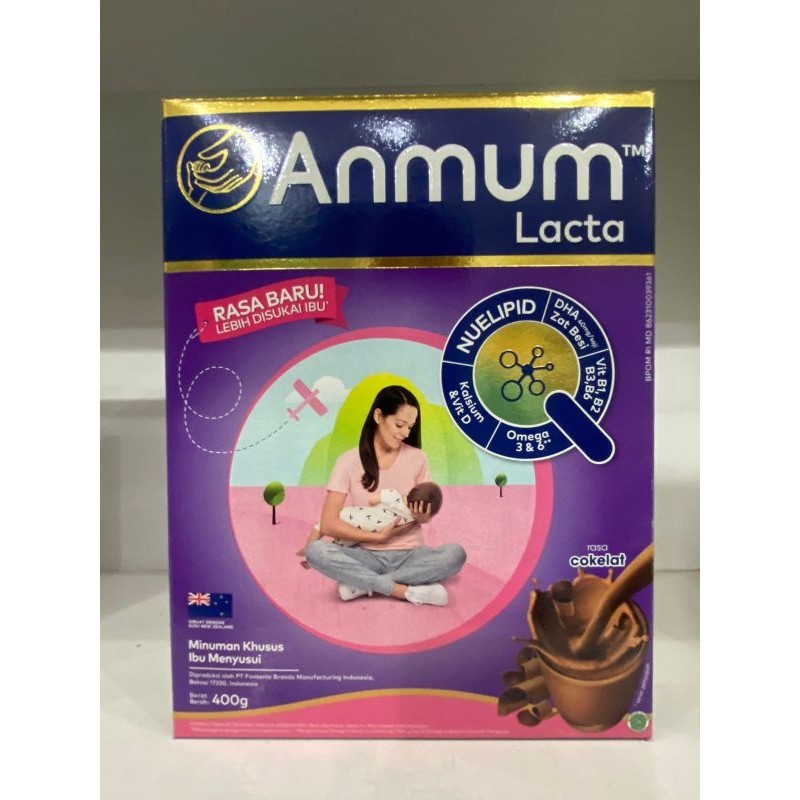 

Anmum Lacta Chocolate - Susu Ibu Menyusui 400gr