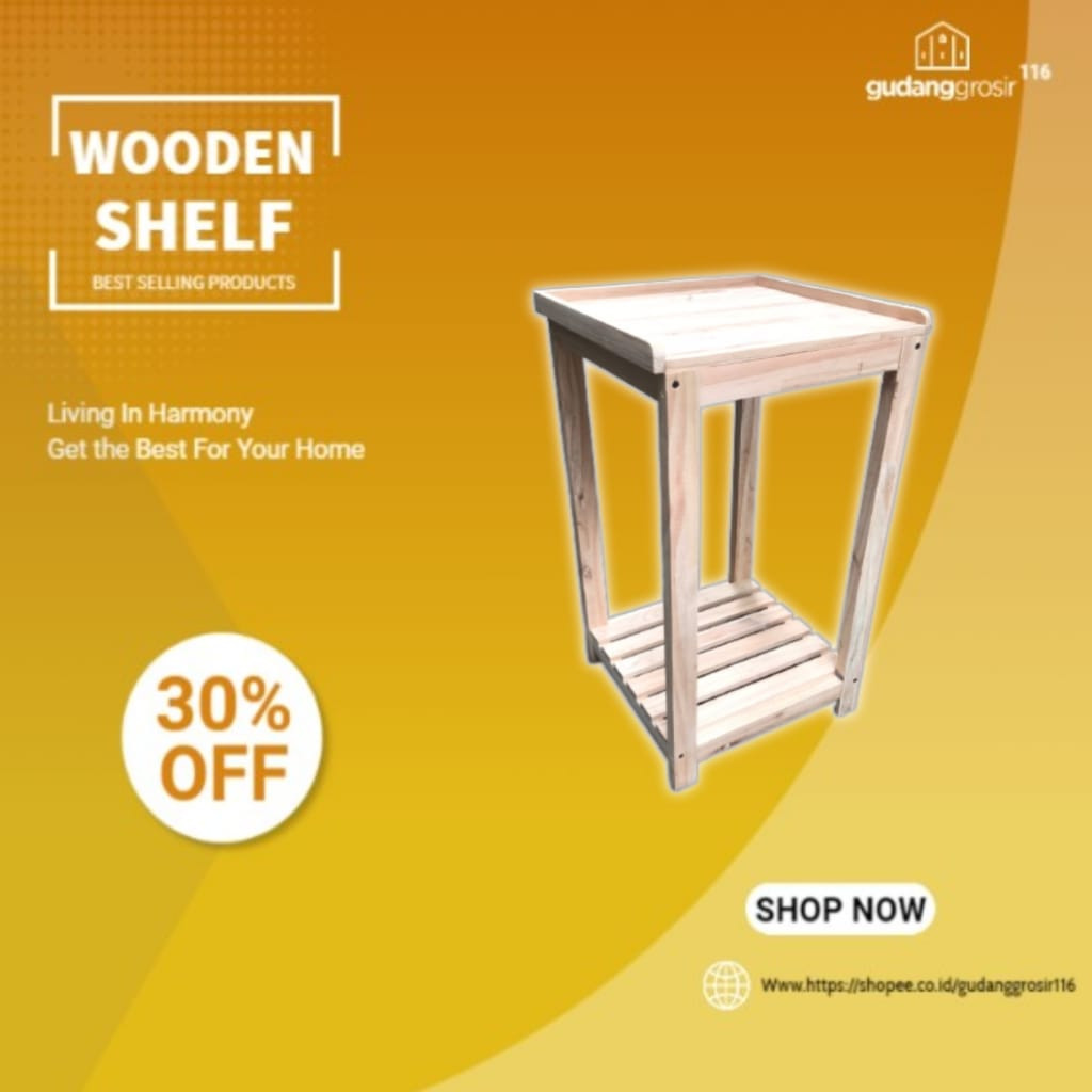 Rak Galon Kayu / Rak Serbaguna