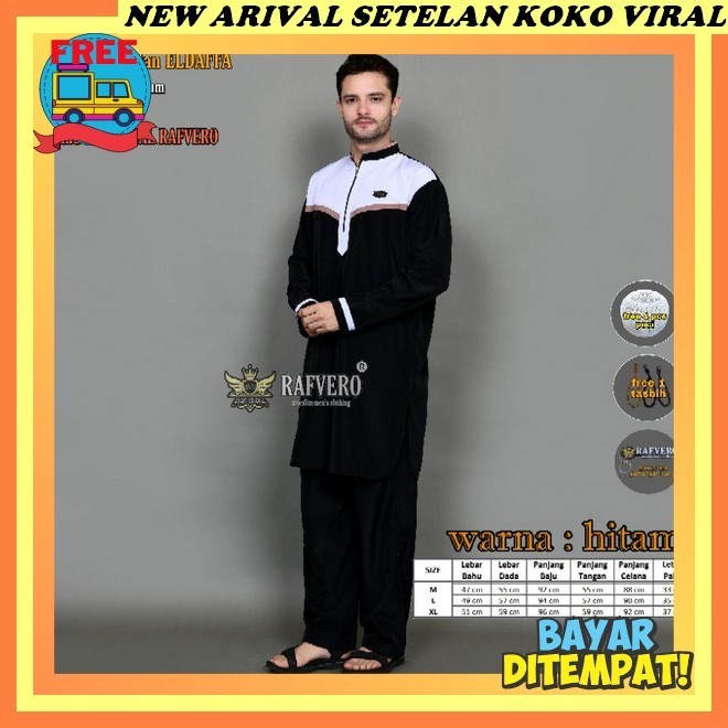 Pakaian Muslim Kurta Cowok Hadroh Kombinasi Wanset Embos Stel Majelisan Premium Baju Koko Kurta Leba