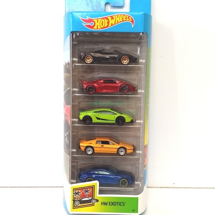 HOT SALE HOT WHEELS GIFT PACK 5 HW EXOTIC LAMBORGHINI TERMURAH