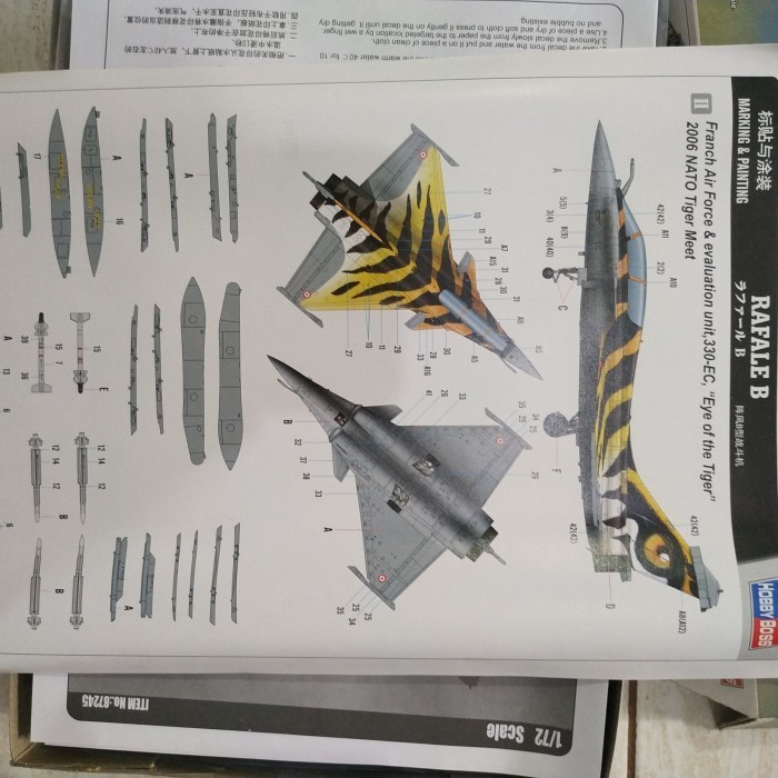 HOT SALE PESAWAT RAFALE B 1/72 MODEL KIT HOBBY BOSS TERBARU