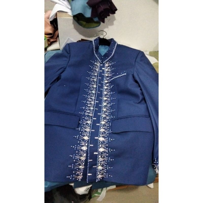 BAJU BESKAP PENGANTIN MODERN AB WOOL PREMIUM QUALITY ELEGANT MODEL ADAT JAWA SUNDA FREE SABUK