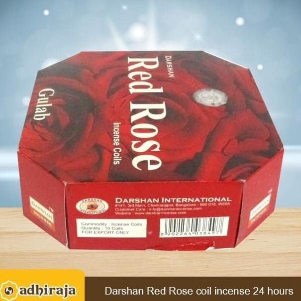 Dupa Hio Lilit Lingkar Wangi Harum India Aromaterapi Darshan Red Rose