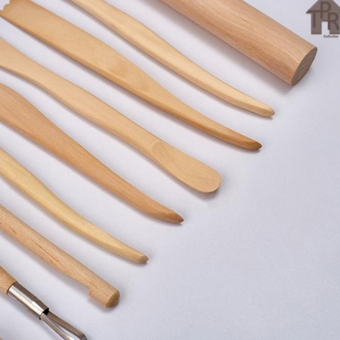 

Butsir set / Alat ukir clay / Pottery tool / Modelling tools - 10pcs.