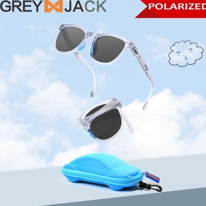 Grey Jack Kacamata Anak Sunglasses Polarized Anti Uv Bisa Lipat 666